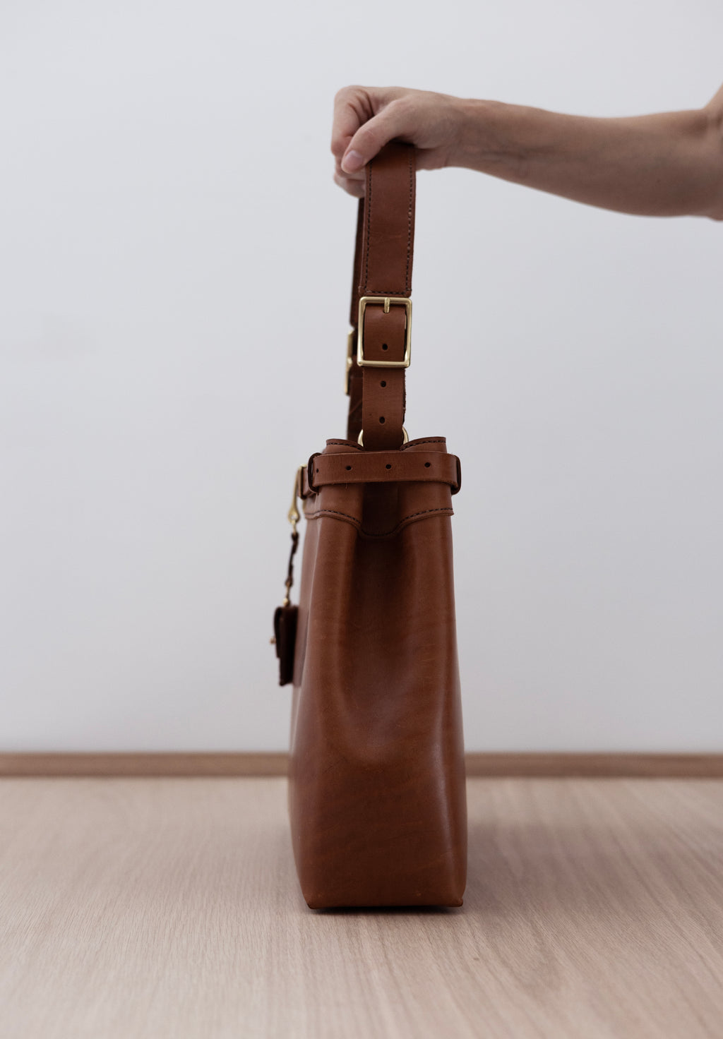 Belted Bucket Bag